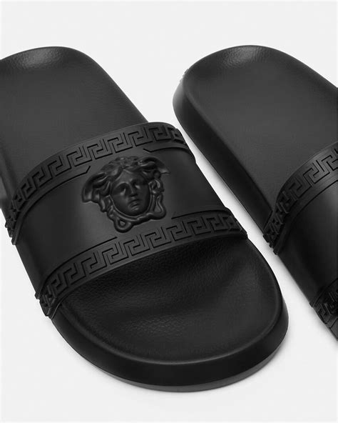 black versace sliders